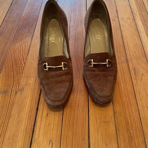 *SALE* Gucci Brown Suede Pump Heels